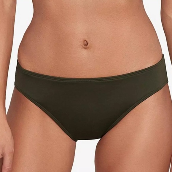 Lauren Ralph Lauren Beach Club Pull On Hipster Swim Bottom olive Women US 12 - Picture 1 of 8